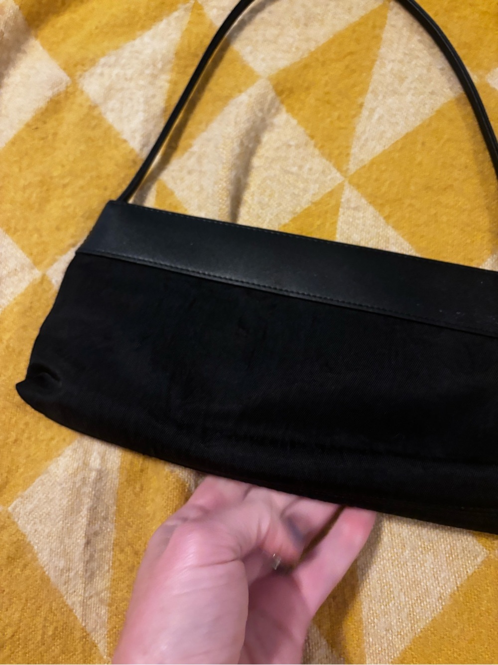 DKNY Black Mini Bag Purse Vintage 90s - Picture 3 of 10